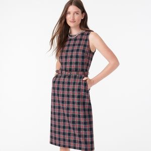 New! J Crew size 4 Belted Dress Stewart Tartan Plaid NWT